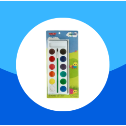 ACUARELAS ESTUCHE BACO CON 12PASTILLAS COLORES
