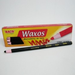 MARCADOR DE CERA BACO NEGRO WAXOS