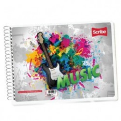 CUADERNO ITALIANO SCRIBE C7MM ESPIRAL 100H MEGA
