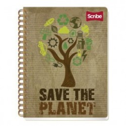 CUADERNO PROF. SCRIBE CUADRO CHICO ESPIRAL DOBLE 100H ECOLOGICO
