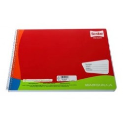 BLOCK DE DIBUJO MARQUILLA SCRIBE 50H ESCOLAR 32X24.5CM (PIEZA)