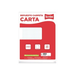 HOJA DE REPUESTO PARA CARPETA CARTA C7MM 100H SCRIBE