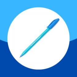 BOLIGRAFO PUNTO MEDIANO TURQUESA KILOMETRICO 100