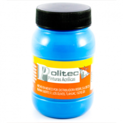 PINTURA CARTEL POLITEC L800 100ML FLOUR 805 AZUL