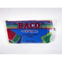 PLASTILINA MARQUETA BACO 140GRS AZUL OBSCURO