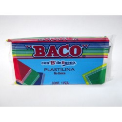 PLASTILINA MARQUETA BACO 140GRS AZUL CLARO