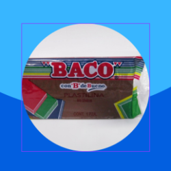 PLASTILINA MARQUETA BACO 140GRS CAFE