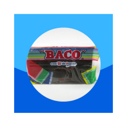 PLASTILINA MARQUETA BACO 140GRS NEGRO