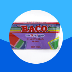 PLASTILINA MARQUETA BACO 140GRS VIOLETA