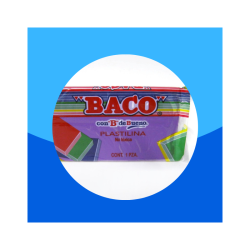 PLASTILINA MARQUETA BACO 140GRS VIOLETA