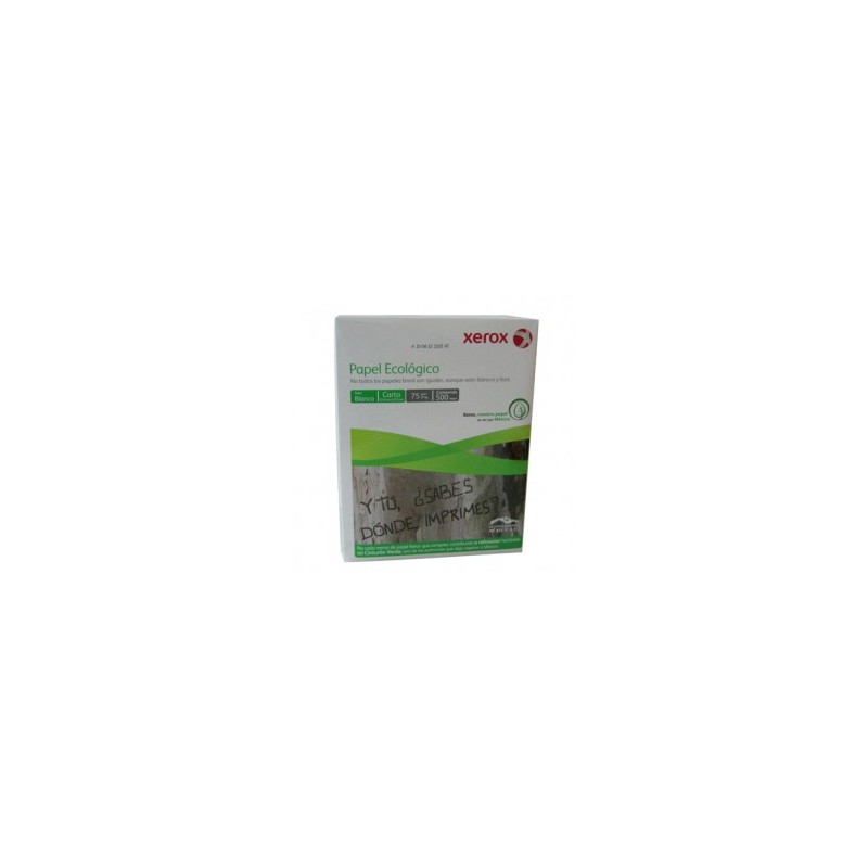 PAPEL BOND XEROX CARTA ECOLOGICO 75GRS PQ C/500HOJAS