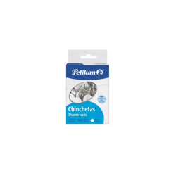 CHINCHETAS PELIKAN BLANCAS 100PZ