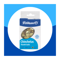 CHINCHETAS LATONADAS PELIKAN 100PZ