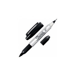 MARCADOR PLUMIN PERMANENTE SHARPIE TWIN TIP NEGRO DOBLE PUNTA