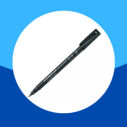 MARCADOR PERMANENTE FINO NEGRO LUMOCOLOR STAEDTLER