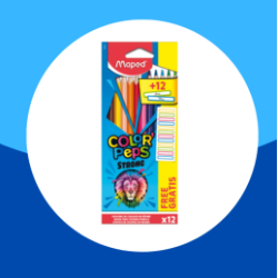 COLORES MADERA 12PZ COLOR'PEPS STRONG MAPED