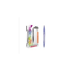 MARCADOR PERMANENTE ZEBRA MCKIE DE DOBLE PUNTA AZUL