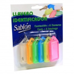 ORGANIZADOR IDENTIFICADOR DE LLAVES SABLON 6PZ