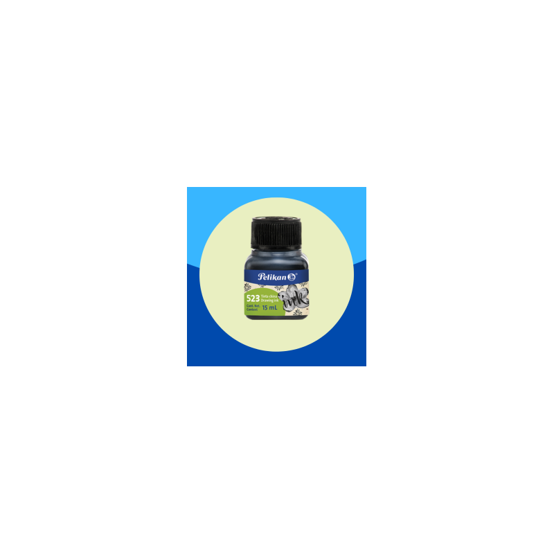 TINTA CHINA 523 PELIKAN 15ML NEGRO