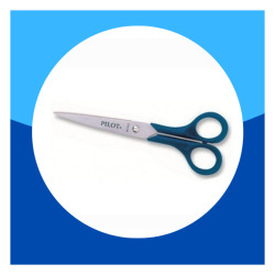 TIJERA 7" PILOT ACERO MANGO DE PLASTICO