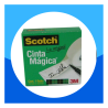 CINTA ADHESIVA 810 MAGICA SCOTCH 12MM X 33MTS