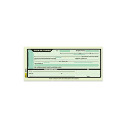LETRA DE CAMBIO 50HOJAS 9X21.5 PRINTAFORM