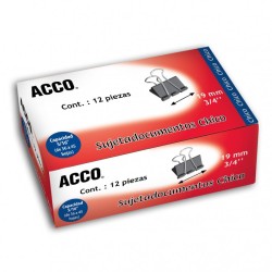 CLIP SUJETADOCUMENTOS CHICO ACCO 3/4"19MM