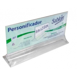 PERSONIFICADOR SABLON 8X21.8CMS CRISTAL