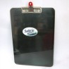 TABLA PLASTICA SABLON CLIP CARTA CON BROCHE NEGRA