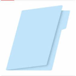 FOLDER OFICIO FORTEC AZUL 100PZ(CAJA)