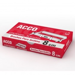 BROCHE ACCO PARA ARCHIVO DE 8CMS (50PZ)