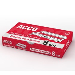BROCHE ACCO PARA ARCHIVO DE 8CMS (50PZ)
