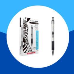 BOLIGRAFO RETRACTIL ZEBRA F 301 TINTA NEGRA