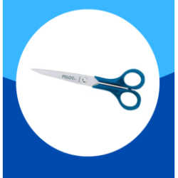 TIJERA 6" PILOT ACERO MANGO DE PLASTICO