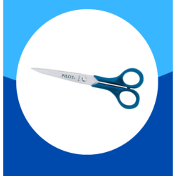 TIJERA 6" PILOT ACERO MANGO DE PLASTICO