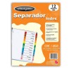 SEPARADOR BRISTOL WILSON JONES 12DIVISIONES CEJA COLORES