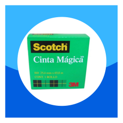 CINTA ADHESIVA MAGICA 810 SCOTCH 24MM X 65MTS