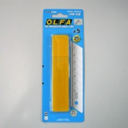 NAVAJA DE REPUESTO OLFA C/5PZ EXTRA HEAVY DUT