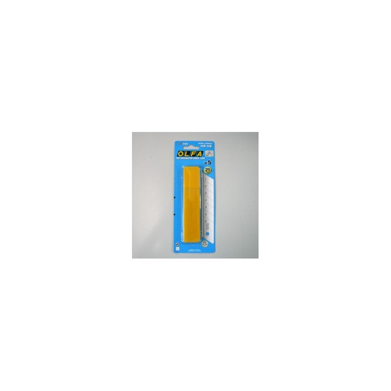 NAVAJA DE REPUESTO OLFA C/5PZ EXTRA HEAVY DUT