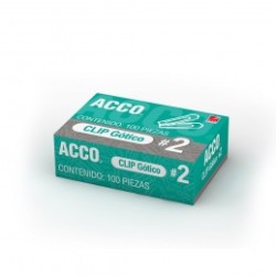 CLIPS No 2 CUADRADO GOTICO ACCO 100PZ