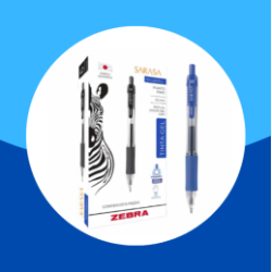 BOLIGRAFO SARASA ZEBRA 5MM RT TINTA GEL AZUL