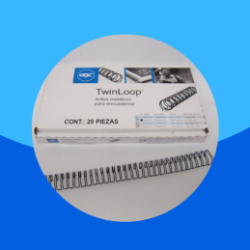 ESPIRAL TWIN LOOP D NEGRO 9/16"120H 3:1 CJ 20PZ