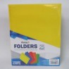 FOLDER CARTA FORTEC INTENSO AMARILLO 25PZ