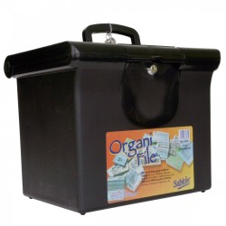 ORGANIZADOR ORGANIFILE SABLON CON CERRADURA NEGRO