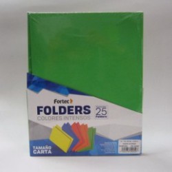FOLDER CARTA FORTEC INTENSO VERDE 25PZ