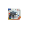 MARCADOR MAGISTRAL DIDACTICO P/PIZARRON 4PZ+BORRADOR+LIQUIDO LIMPIADOR