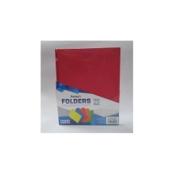 FOLDER CARTA FORTEC INTENSO ROJO CON 25PZ