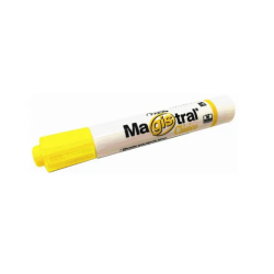 MARCADOR AZOR MAGISTRAL CLASICO AMARILLO P/PIZARRON BLANCO