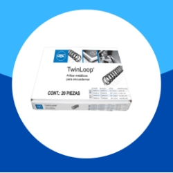 ESPIRAL TWIN LOOP D NEGRO 3/4"160H 2:1 CJS 20PZ