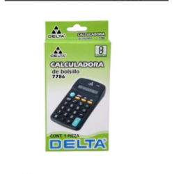 CALCULADORA DE BOLSILLO DELTA 8 DIGITOS
